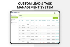 Custom Lead & Task Management System